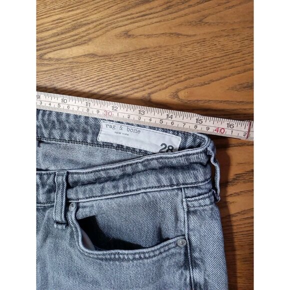 RAG & BONE Jeans Womens 28 GRAY GREY LOW RISE BOYFRIEND Preowned  Summer Winter - Picture 6 of 9